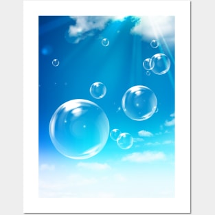 Bubbles In The Sky Posters and Art